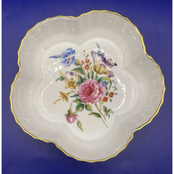 Vintage Royal Worcester Witley Garden Fine Bone China scalloped Dish - Picture 5 of 12